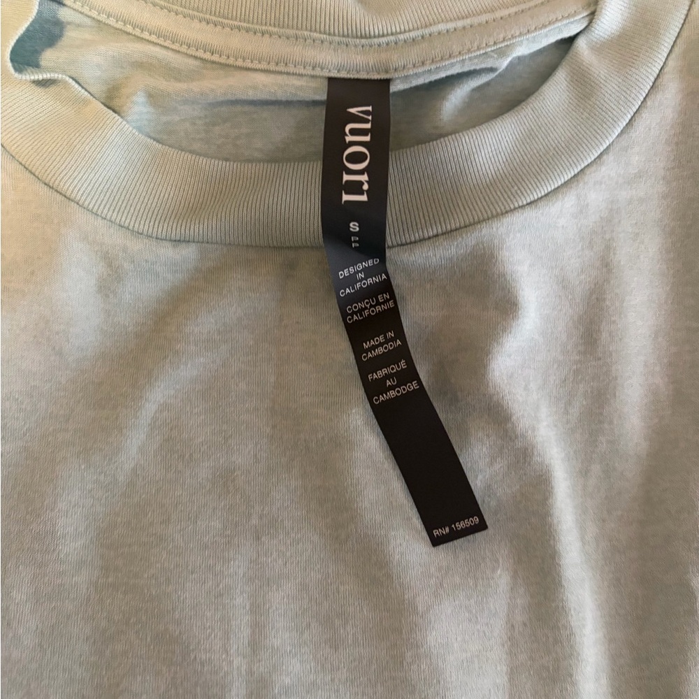 Vuori Sky Blue Crew Neck Tee